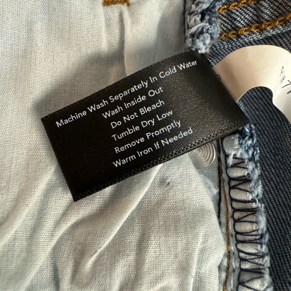 Boston Proper Glam Gold Sequin Star Patch Blue Je… - image 7